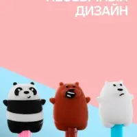 Ручка-прикол Calligrata &laquo;Мишка&raquo;, синий стержень, гелевая, МИКС