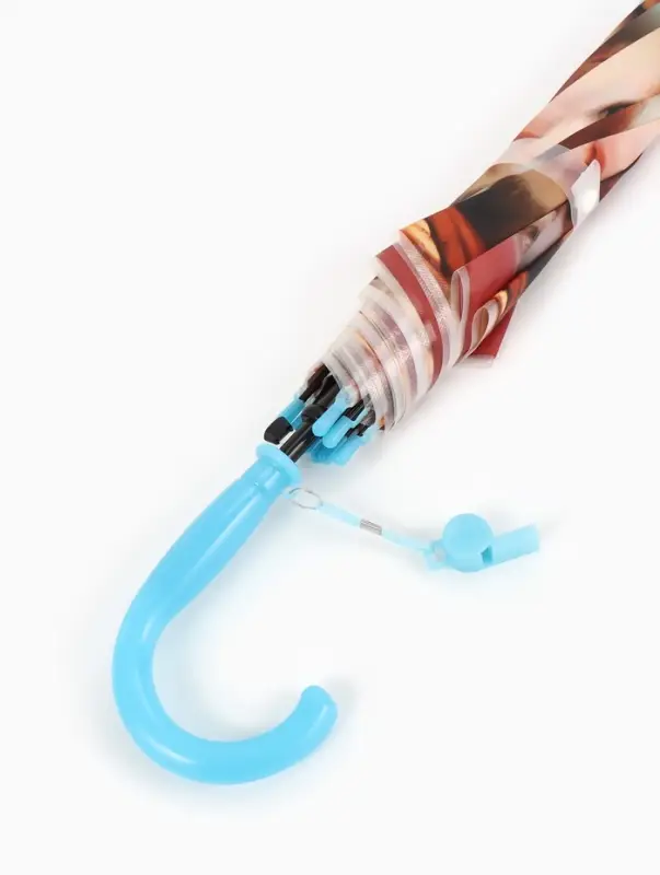 Зонт - трость детский &laquo;Зверюшки&raquo;, полуавтоматический, 8 спиц, R=41/47 см, d=82 см, МИКС