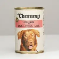 Влажный корм Chammy для собак, говядина в соусе, 415 г Влажный корм Chammy для собак, говядина в соусе, 415 г