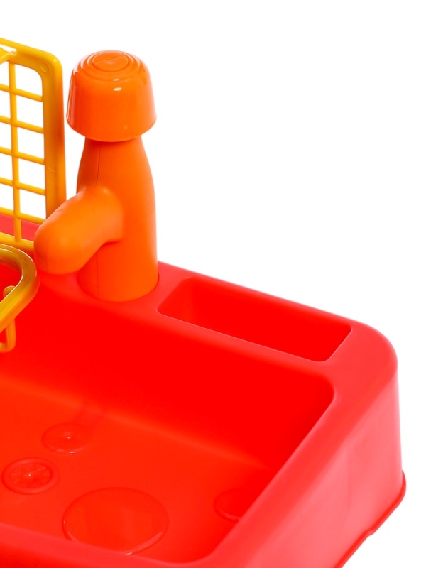 Игровой набор «Чистая кухня», функциональная раковина, посуда, продукты