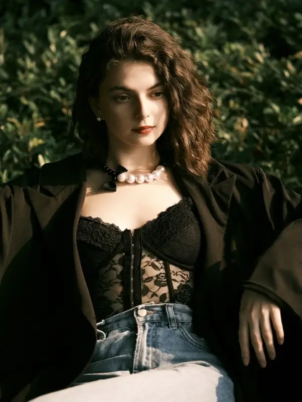 Бусы &laquo;Бантик&raquo;, крупный жемчуг, шар №12-18, черно-белые, 41 см