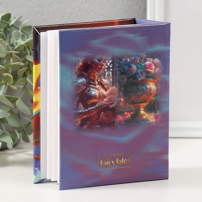 Фотоальбом на 100 фото 10х15 см, Фотоальбом на 100 фото 10х15 см, "liquid metal flowers 1"