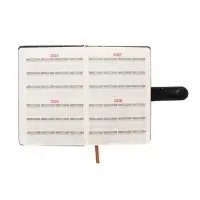 Ежедневник недатированный формат А5, с хлястиком, 112л, линия, пвх, Классика Черный Ежедневник недатированный формат А5, с хлястиком, 112л, линия, пвх, Классика Черный