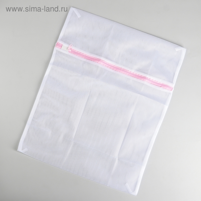 Мешок для стирки белья Доляна, 40×50 см, мелкая сетка, цвет МИКС