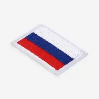 Термоаппликация флаг России, 3.5&times;2.5 см, набор 10 шт., триколор