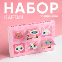 Подарочный набор адвент KAFTAN "Cats" : носки (р-р 18-20) и аксессуары