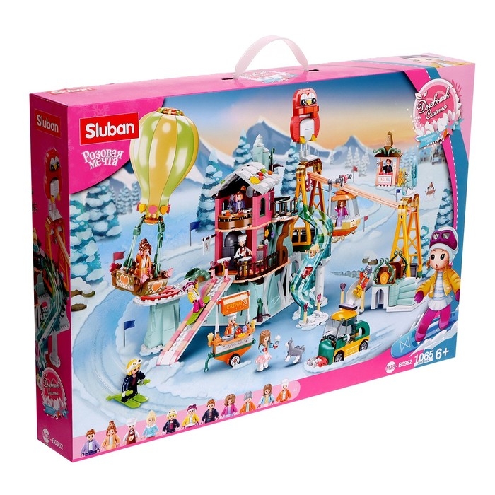 Конструктор Розовая мечта &laquo;Горнолыжная база&raquo;, 1065 деталей