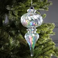 Ёлочная игрушка светодиодная &laquo;Сияние&raquo;, 27&times;11 см, 12 LED, от батареек ААх2, свечение тёплое белое