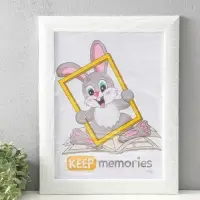 Фоторамка для фото 30&times;40 см Keep memories Luxe Elegance, пластик, белый, (пластиковый экран)