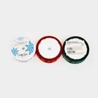 Набор лент с тиснением для упаковки подарков, 3 шт Набор лент с тиснением для упаковки подарков, 3 шт