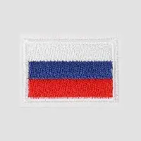 Термоаппликация «Флаг России», 3.5×2.5 см, фасовка 10 шт., разноцветная