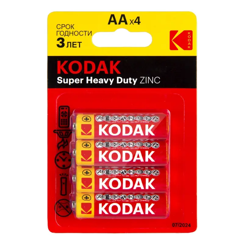 Батарейка Kodak Extra R6 AA BL4 Heavy Duty 1.5V (4/80/400/26400) Батарейка Kodak Extra R6 AA BL4 Heavy Duty 1.5V (4/80/400/26400)