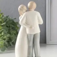 Сувенир керамика "Влюблённая пара. Близость" 8х5,5х17 см