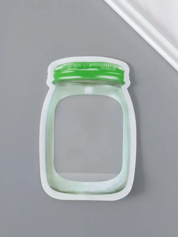 Пакет для хранения Пакет для хранения "Стеклянная баночка. Бант и снежинки", застёжка zip-lock 10,5х16+5 см