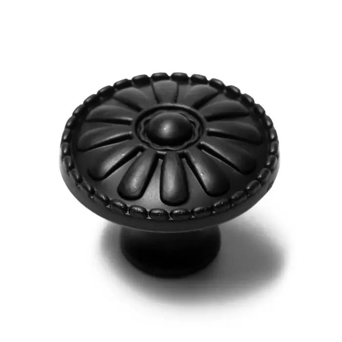 Ручка-кнопка ТУНДРА РК205, цвет черный Ручка-кнопка ТУНДРА РК205, цвет черный