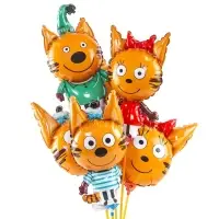 Воздушные шары фольгированные 13" &laquo;Три Кота. Коржик&raquo;, фигура, 5 шт.