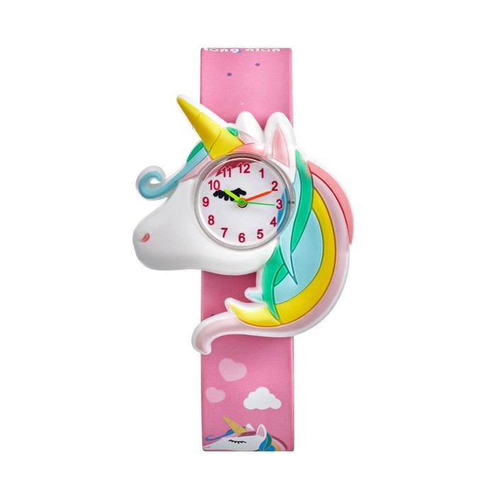 Часы наручные кварцевые детские Часы наручные кварцевые детские "Единорог", ремешок силикон