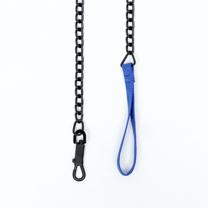 Поводок металлический, 120 см х 3,5 мм, черный Поводок металлический, 120 см х 3,5 мм, черный