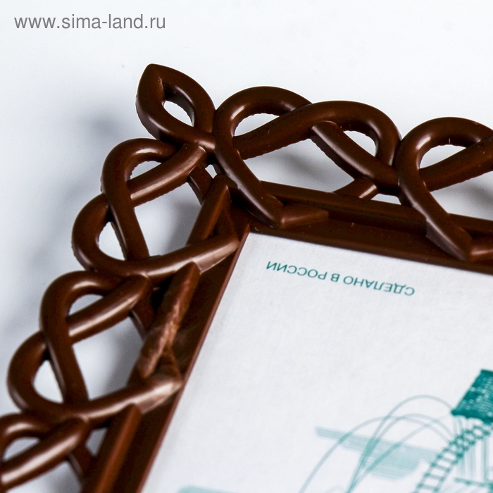 Фоторамка 10х15 см пластик L-7 орех (пластиковый экран) Фоторамка 10х15 см пластик L-7 орех (пластиковый экран)