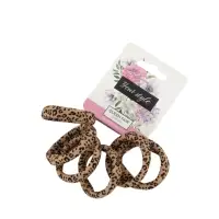 Резинки для волос &laquo;Спорт принт&raquo;, набор 6 шт., мини лео, 3.5 см, коричневые