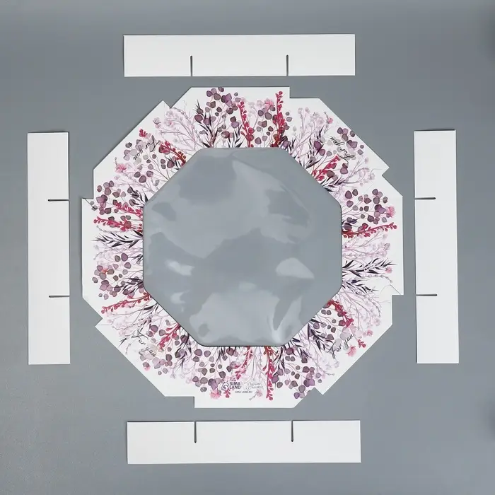 Коробка кондитерская, упаковка, For you, 27 х 27 х 5 см