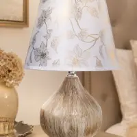 Лампа настольная RISALUX &laquo;Селано&raquo;, Е14, 40 Вт, золотистая, 22.5&times;22.5&times;33 см