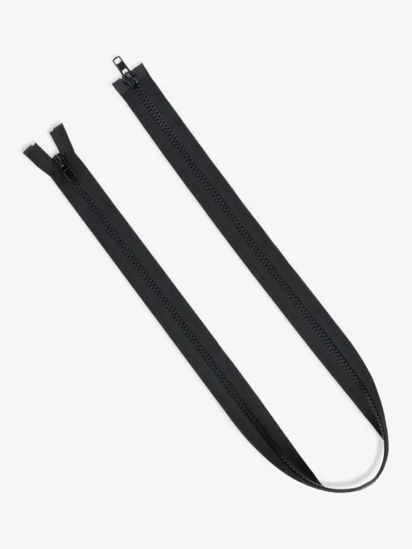 Молния &laquo;Трактор&raquo;, №8, разъёмная, 2 замка, замки автомат, 110 см, чёрная