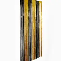 Занавес для фотозоны 1х2 м., черно-золотой Занавес для фотозоны 1х2 м., черно-золотой