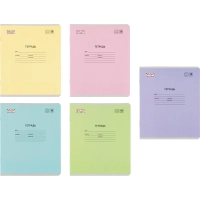 Тетрадь школьная Комус Класс А5 18 л клетка, АССОРТИ 10 шт./уп