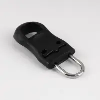 Язычок - пуллер для молнии, съёмный, 3.5&times;1.5 см, 10 шт., чёрный