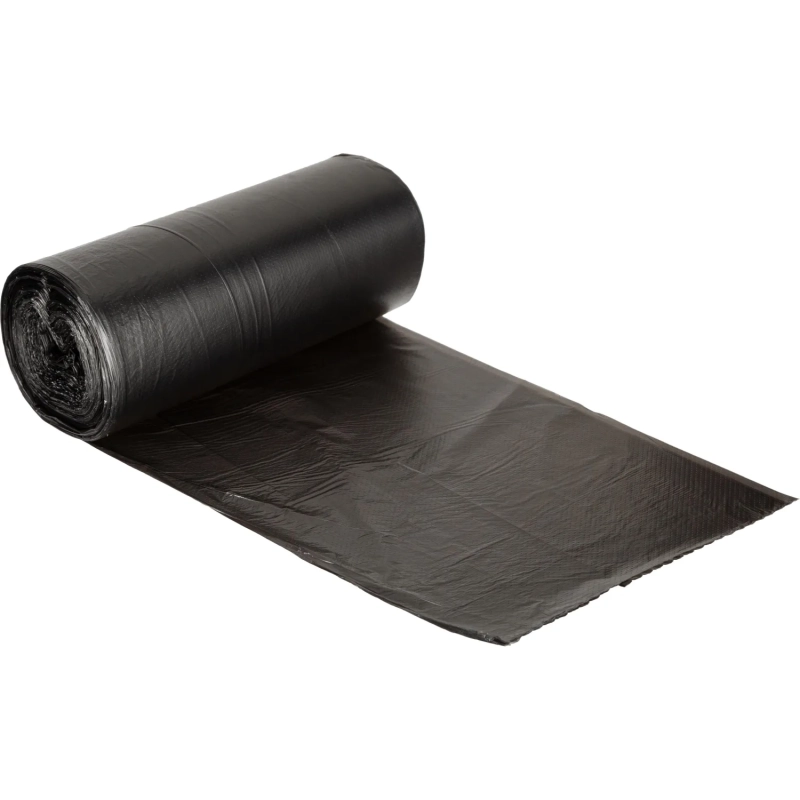 Мешки для мусора 60 л, 60х80см 50 шт/рул 7 мкм (ПНД)(чер.)