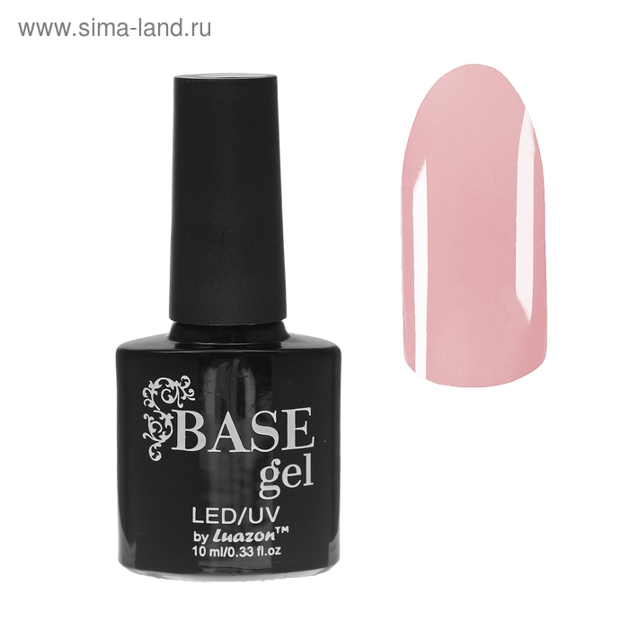 База для ногтей камуфлирующая, цвет розовый, 10 мл База для ногтей камуфлирующая, цвет розовый, 10 мл