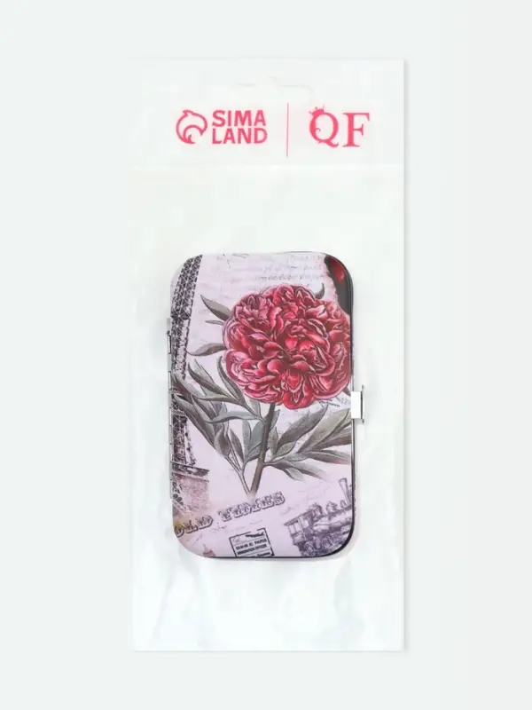 Набор маникюрный &laquo;Пейзаж&raquo;, 6 предметов, в футляре, МИКС