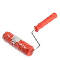 Валик декоративный ТУНДРА, резиновый, &laquo;кракелюр&raquo;, рукоятка d=6 мм, 180 мм