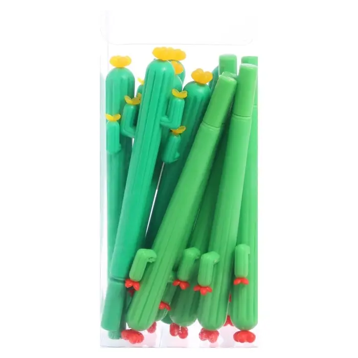 Ручка - прикол гелевая «Кактус», МИКС