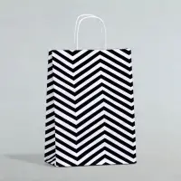 Пакет крафт, белый, &laquo;Зиг-заг&raquo;, 24 х 10.5 х 32 см, 1 шт