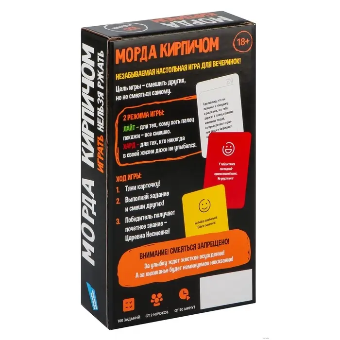 Настольная игра Dream Makers &laquo;Морда кирпичом&raquo;, 16+