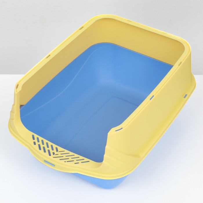 Туалет-домик 36 х 37 х 51 см, бело-синий