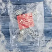 Ёлочная игрушка &laquo;Зимнее волшебство. Бантик блеск&raquo;, 12&times;10.5 см, прозрачный