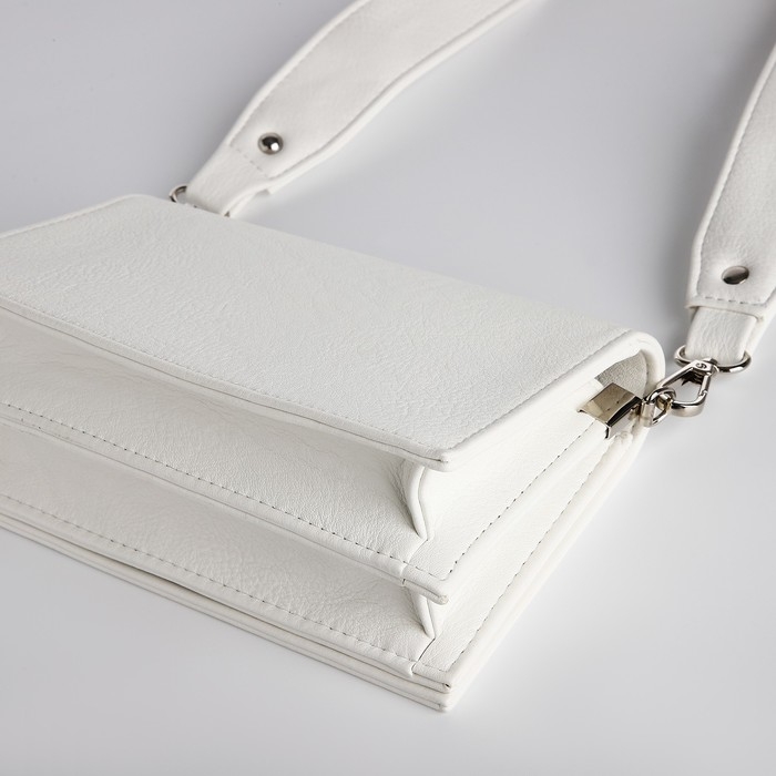 Сумка женская TEXTURA, мессенджер, маленький размер, цвет белый Сумка женская TEXTURA, мессенджер, маленький размер, цвет белый