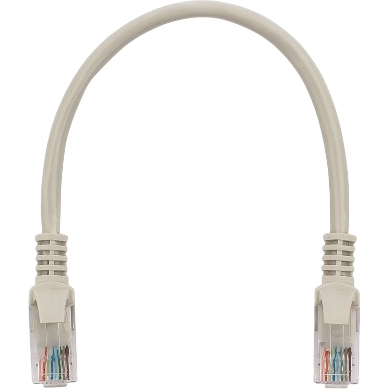 Патч-корд UTP Cablexpert PP10-0.25M кат.5e, 0.25м, литой, (серый)