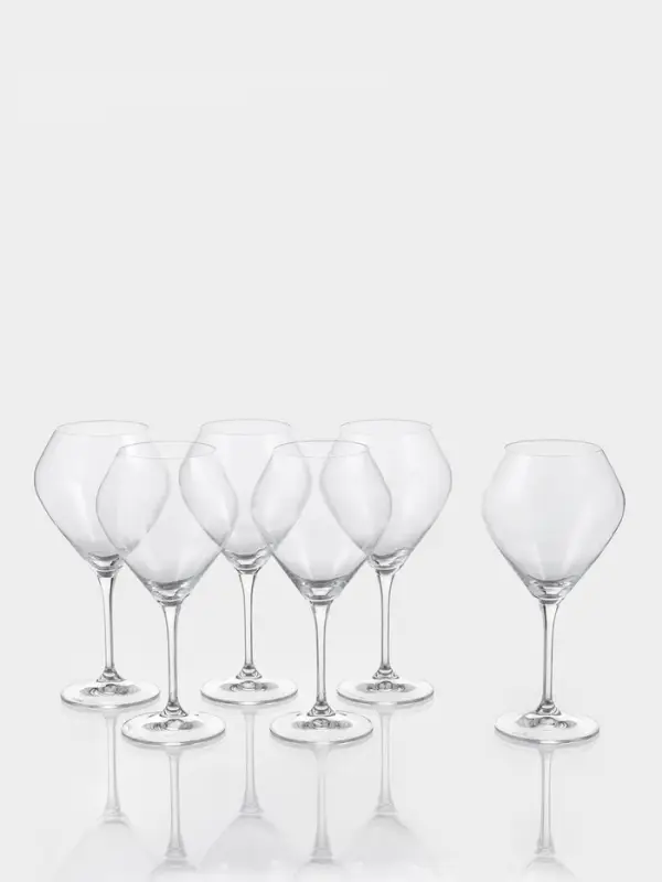 Бокалы для вина &laquo;Брависсимо&raquo;, 620 мл, набор 6 шт., стекло, прозрачные