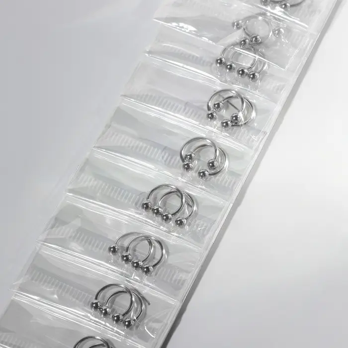 Пирсинг в бровь циркуляр, шар, d=8 мм, пара, цвет серебро Пирсинг в бровь циркуляр, шар, d=8 мм, пара, цвет серебро