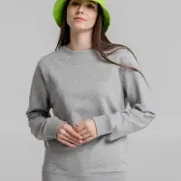 Свитшот унисекс BNC Inspire (Organic), серый меланж, размер XS