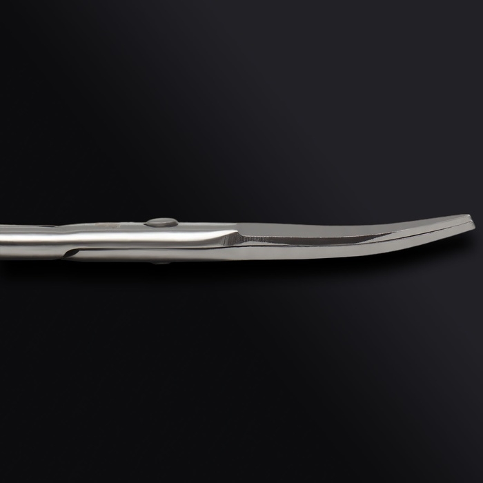 Ножницы маникюрные «Premium», загнутые, узкие, 9 см, на блистере, цвет серебристый Ножницы маникюрные «Premium», загнутые, узкие, 9 см, на блистере, цвет серебристый