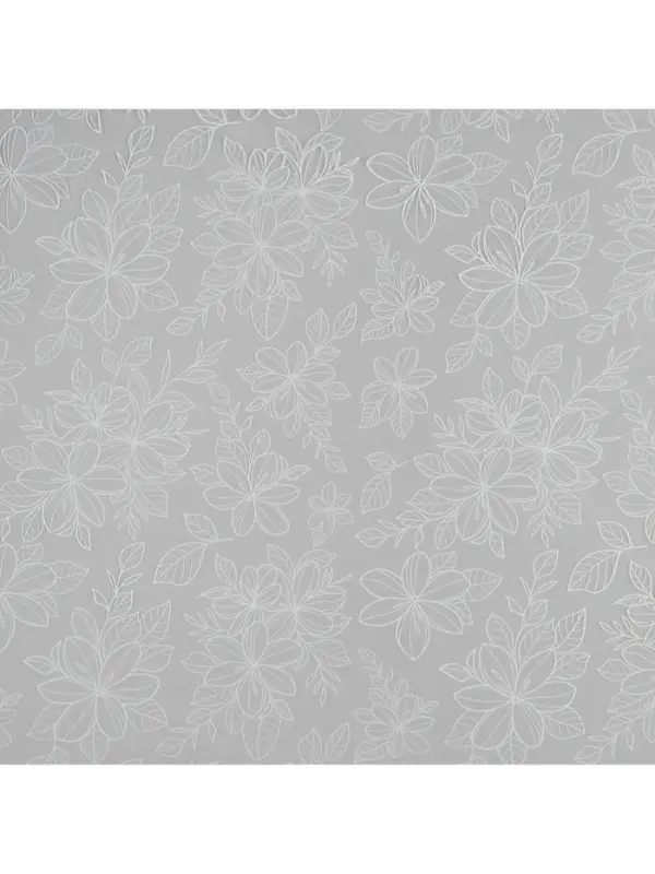 Плёнка для цветов упаковочная глянцевая прозрачная &laquo;Цветы&raquo;, белая, 0.6&times;10 м