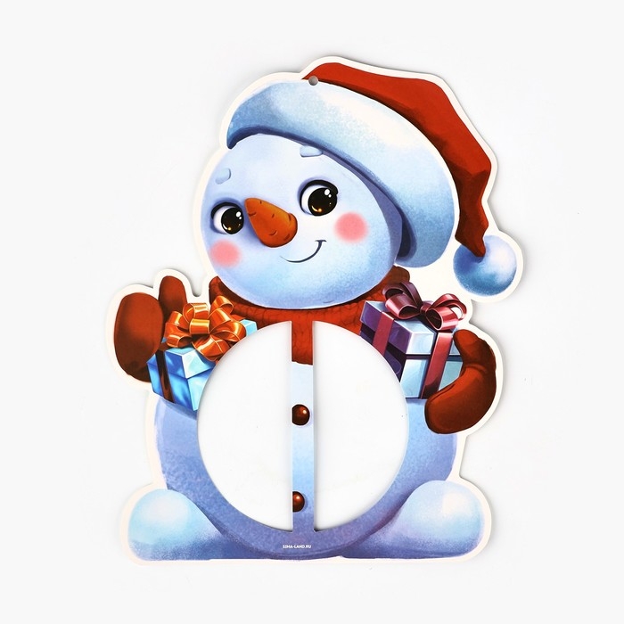 Плакат новогодний «Снеговик» на Новый год, 21,6 х 26,2 см Плакат новогодний «Снеговик» на Новый год, 21,6 х 26,2 см