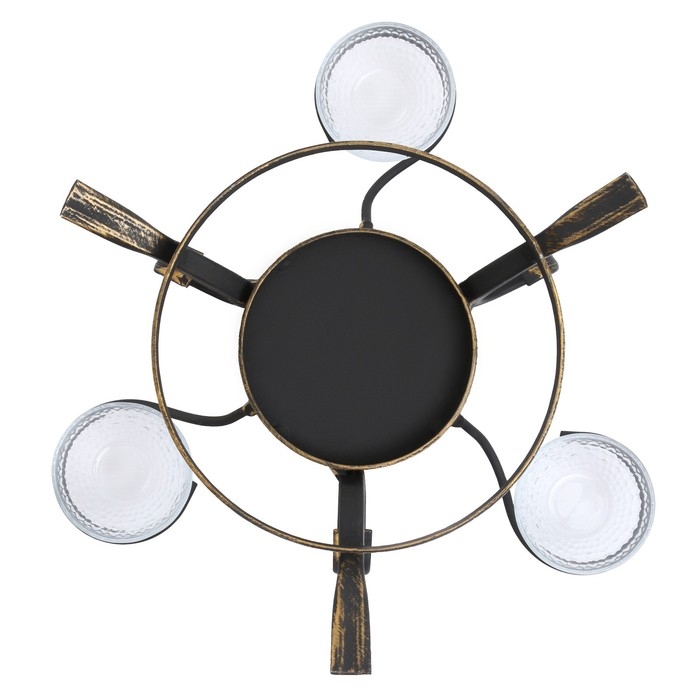 Подставка под садж кованная  Подставка под садж кованная "Шелковый путь" с соусницами, 25 см