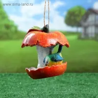 Подвесной декор "Кормушка Яблоко" 13х14см