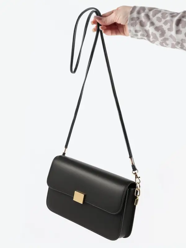 Ручка-шнурок для сумки, с карабинами, 120&times;0.6 см, чёрная